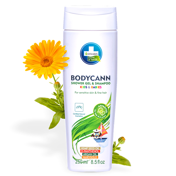 Bodycann Kids & Babies Champú y Gel Natural - Suavidad para Piel Sensible 250ml