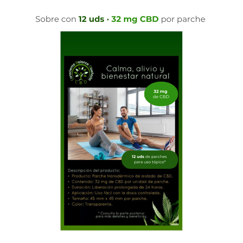 Parches CBD Transdérmicos – 24 y 32 mg de Alivio Prolongado