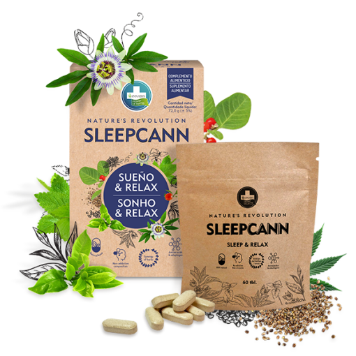 SleepCann Sueño y Relax – Suplemento Natural para Dormir Mejor